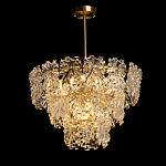 Люстра многоярусная с объемными прозрачными цветами Hanging Flowers варинант исполнения - 3 | Loft Concept во Владивостоке