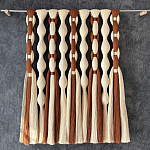 Дизайнерский Декор на стену с кисточками из хлопковых нитей wall panel Thread brushes варинант исполнения - 1 | Loft Concept во Владивостоке