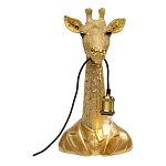 Настольная лампа в детскую Жираф в золотом костюме варинант исполнения - 2 | Loft Concept во Владивостоке