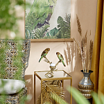 Подсвечник с двумя попугаями из фарфора на бронзовой ветке Eden Garden варинант исполнения - 6 | Loft Concept во Владивостоке