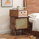 Тумбочка прикроватная деревянная Робот Robot Desk варинант исполнения - 1 | Loft Concept во Владивостоке