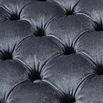 Пуф велюровый серый с каретной стяжкой Perennially варинант исполнения - 2 | Loft Concept во Владивостоке