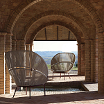 Дизайнерское уличное кресло с веревочной спинкой PETALO Armchair варинант исполнения - 10 | Loft Concept во Владивостоке