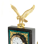 Настольный письменный набор из змеевика тёмно-зелёного цвета с декором в виде орла Successful Leader варинант исполнения - 3 | Loft Concept во Владивостоке