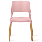 Пластиковый стул на ножках из массива бука Ferret Pink варинант исполнения - 2 | Loft Concept во Владивостоке