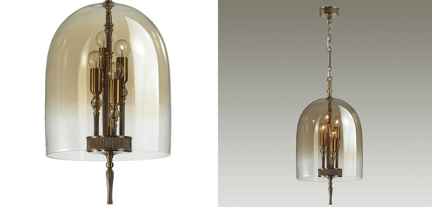 Подвесной светильник Glass Dome Bronze 32 Подвесной светильник Glass Dome Bronze 32 - Loft-Concept во Владивостоке