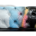 Диван в Лофт Честерфильд граффити из винтажной кожи GRAFFITI PARA Chesterfield варинант исполнения - 5 | Loft Concept во Владивостоке