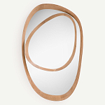 Ассиметричное зеркало в дубовой раме Infinity Symbol варинант исполнения - 1 | Loft Concept во Владивостоке