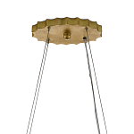 Люстра овальная в сочетании черного и золотого цвета Mesh Lighting варинант исполнения - 5 | Loft Concept во Владивостоке