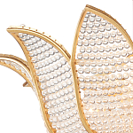 Люстра в форме тюльпана с лепестками из прозрачных стеклянных бусин Hanging Flowers варинант исполнения - 1 | Loft Concept во Владивостоке