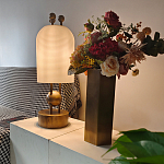 Настольная лампа в виде фонаря с белым фактурным абажуром Echoes of Light варинант исполнения - 4 | Loft Concept во Владивостоке