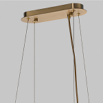 Люстра подвесная с овальными подвесками из стекла дымчатого цвета Harlow Crystal Round варинант исполнения - 6 | Loft Concept во Владивостоке