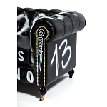 Диван Честерфильд граффити graffiti Orange Sofa натуральная кожа варинант исполнения - 10 | Loft Concept во Владивостоке