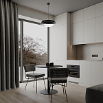 Подвесной светильник круглый черного цвета из металла  Vita Cuna варинант исполнения - 7 | Loft Concept во Владивостоке