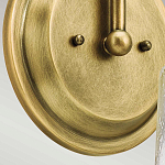 Бра с прозрачным стеклянным абажуром в форме цилиндра Kichler варинант исполнения - 10 | Loft Concept во Владивостоке