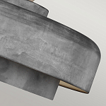 Подвесной светильник с массивным круглым стальным плафоном серого цвета в индустриальном стиле на цепи Feiss варинант исполнения - 7 | Loft Concept во Владивостоке