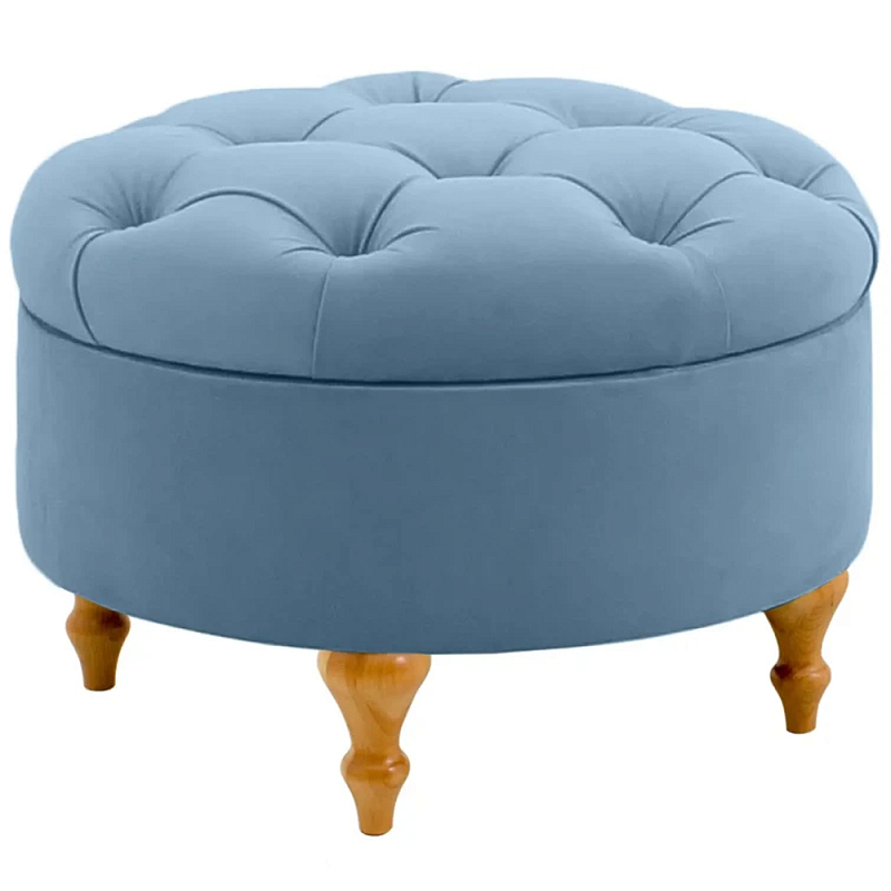 Круглый пуф на ножках Cheryl Pouf Light Мульти Круглый пуф на ножках Cheryl Pouf Light Мульти во Владивостоке | Loft Concept