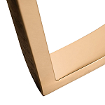 Консоль с белая овальная с мраморной столешницей Thoroughbass  варинант исполнения - 3 | Loft Concept во Владивостоке