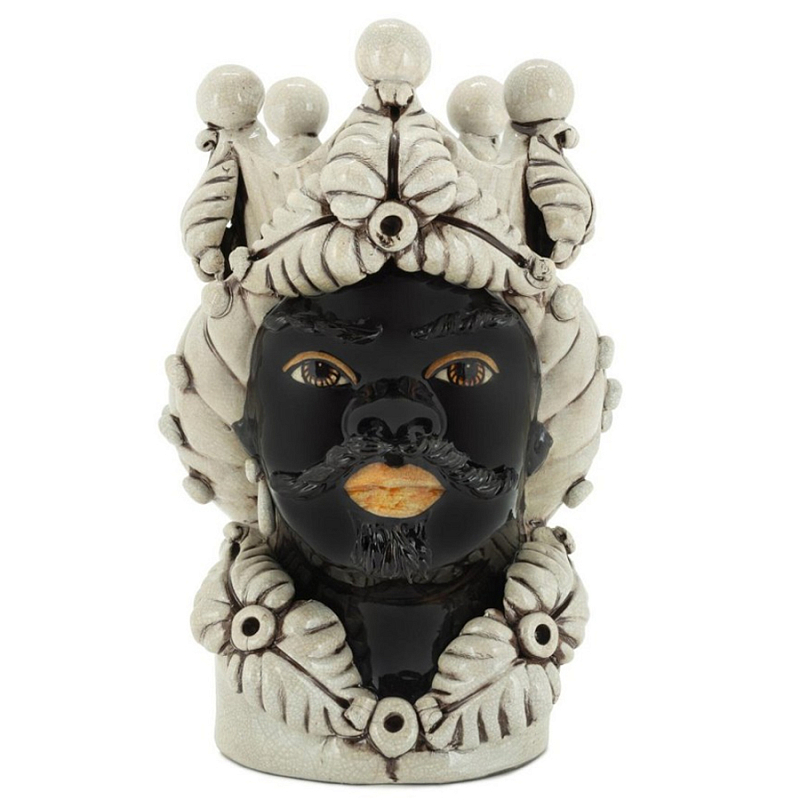 Ваза Vase Moro Man Eve Dark Brown Черный Бежевый Ваза Vase Moro Man Eve Dark Brown Черный Бежевый во Владивостоке | Loft Concept