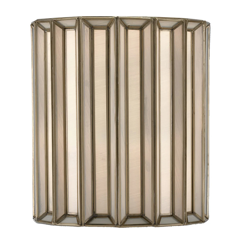Бра настенное с фактурным каркасом Soft Glow Lamps Молочный Латунь во Владивостоке | Loft Concept 