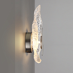 Бра с рельефным волнообразным стеклянным плафоном и вставкой из мрамора Liquid Stone варинант исполнения - 7 | Loft Concept во Владивостоке