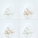 Плитка с узором Поганки варинант исполнения - 1 | Loft Concept во Владивостоке