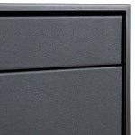 Комод из металла и кожи Guarin Chest of Drawers варинант исполнения - 4 | Loft Concept во Владивостоке