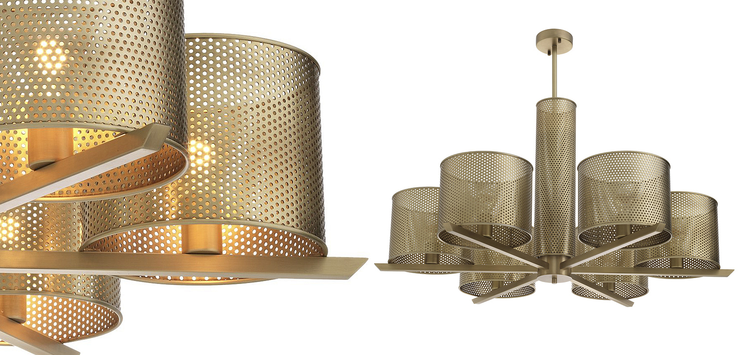 Люстра Eichholtz Chandelier Morrison Brass Люстра Eichholtz Chandelier Morrison Brass - Loft-Concept во Владивостоке