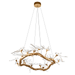 Люстра подвесная с прозрачными стеклянными птичками на ветвях Диаметр 100 см Serip Voa варинант исполнения - 4 | Loft Concept во Владивостоке