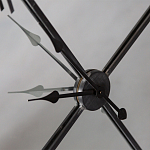 Часы настенные зеркальные с чёрным металлическим циферблатом Mirror Tower Clock варинант исполнения - 3 | Loft Concept во Владивостоке