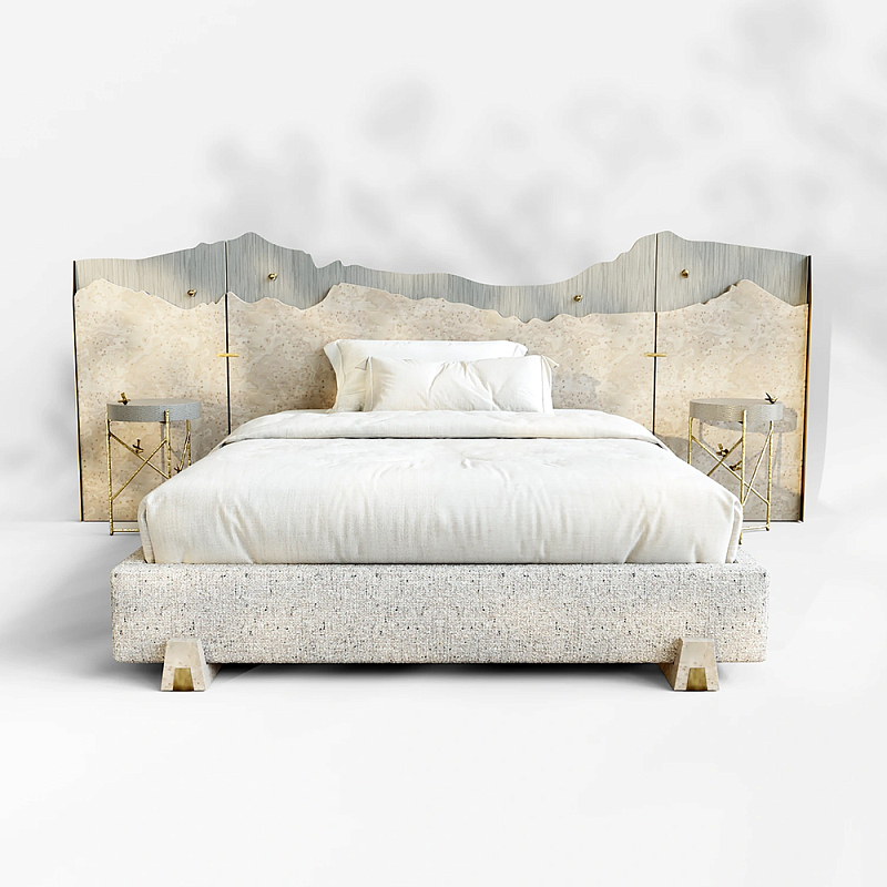 Кровать Okinawa Бежевый Лазурь во Владивостоке | Loft Concept 