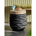 Приставной столик с фактурой под натуральное дерево Immortality варинант исполнения - 5 | Loft Concept во Владивостоке