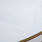 Консоль приставная полукруглая на основании золотого цвета Interior Accent варинант исполнения - 3 | Loft Concept во Владивостоке