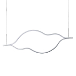 Подвесной светильник волнообразный изогнутый на двух тросах 123 см Spiral Lighting варинант исполнения - 1 | Loft Concept во Владивостоке