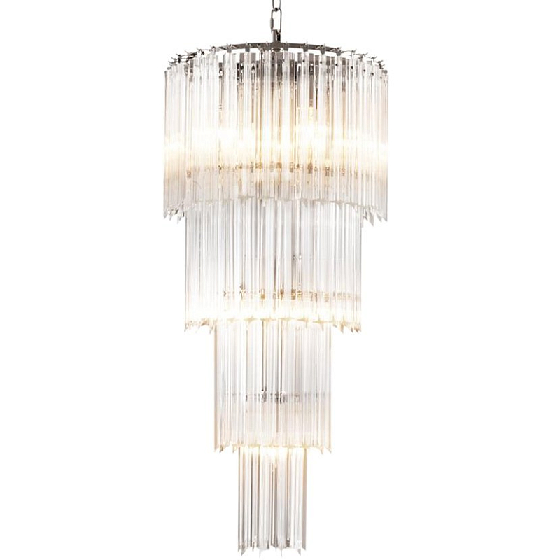 Люстра Chandelier Alpina S Никель Прозрачный (Transparent) во Владивостоке | Loft Concept 
