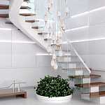 Большая каскадная люстра с хрустальными подвесками Esme Drops Crystal Brass Cascade Chandelier 25 варинант исполнения - 2 | Loft Concept во Владивостоке