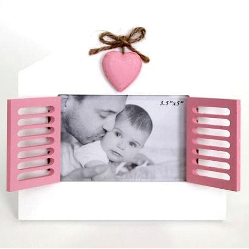 Фоторамка в детскую Childhood Corner со ставнями Белый Розовый Фоторамка в детскую Childhood Corner со ставнями Белый Розовый во Владивостоке | Loft Concept
