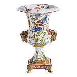 Ваза из фарфора с бронзовыми Овнами Bronze Aries варинант исполнения - 2 | Loft Concept во Владивостоке