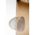 Ваза коричневая Forma Mare со стеклянными вставками варинант исполнения - 3 | Loft Concept во Владивостоке