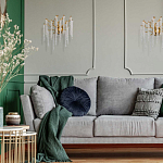 Бра золотого цвета с ветвями и хрустальными подвесками FAIRYTREE Light варинант исполнения - 8 | Loft Concept во Владивостоке