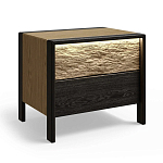 Тумба 2 ящика с подсветкой на рельефном фасаде Warm Industrial варинант исполнения - 3 | Loft Concept во Владивостоке