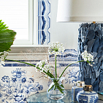 Обои ручная роспись Porto by Alessandra Branca Original colourway on dyed paper варинант исполнения - 3 | Loft Concept во Владивостоке