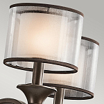 Люстра с белыми тканевыми абажурами в прозрачных стеклянных цилиндрах Kichler варинант исполнения - 21 | Loft Concept во Владивостоке