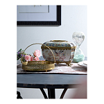 Блюдо фарфоровое с бронзовой ручкой Paradise Dish with Handle варинант исполнения - 2 | Loft Concept во Владивостоке