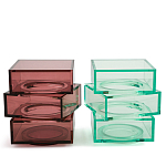 Стол журнальный в форме кубов Acrylic Furniture Lumina Crimson Clarity варинант исполнения - 6 | Loft Concept во Владивостоке