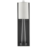 Бра на прозрачном штативе с тканевым абажуром в форме цилиндра Conciseness варинант исполнения - 4 | Loft Concept во Владивостоке