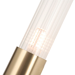 Бра с вытянутым рифленым стеклянным плафоном цилиндрической формы Trumpet tube варинант исполнения - 3 | Loft Concept во Владивостоке