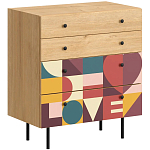 Комод с принтом на ящиках Elise Chest of Drawers варинант исполнения - 7 | Loft Concept во Владивостоке