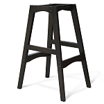 Барный стул со спинкой и подлокотниками на 4-х деревянных ножках Douglas Rhombus Бирюзовый Велюр варинант исполнения - 3 | Loft Concept во Владивостоке