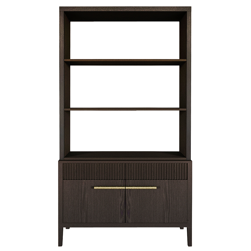 Стеллаж Primo с ящиками Темный орех Орех во Владивостоке | Loft Concept 